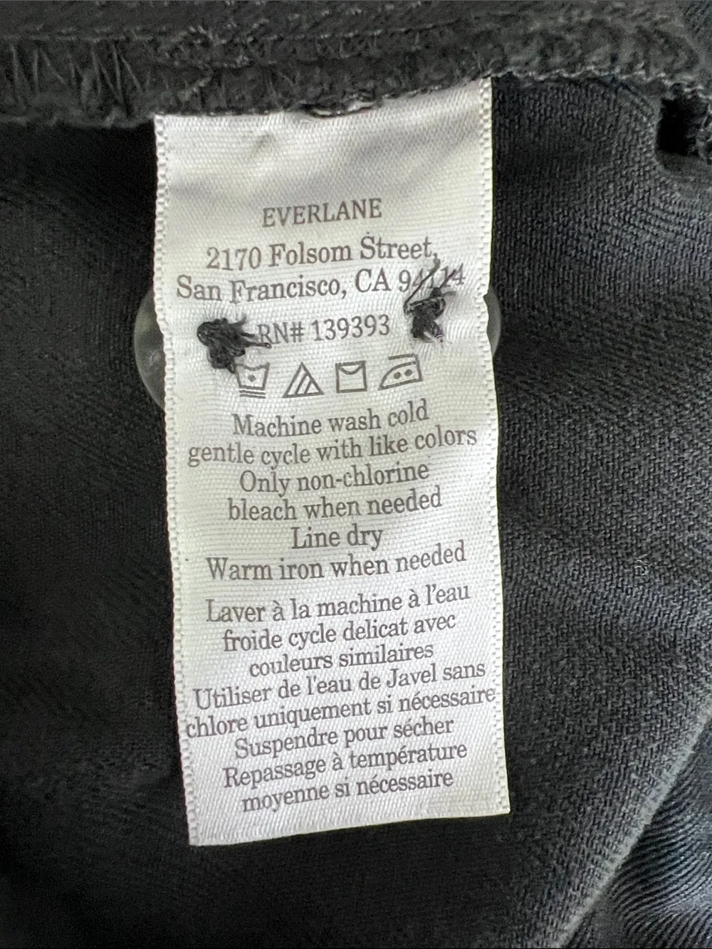 New Everlane THE TROUSER IN BUTTERSOFT Black  Size 14 - Picture 7 of 12